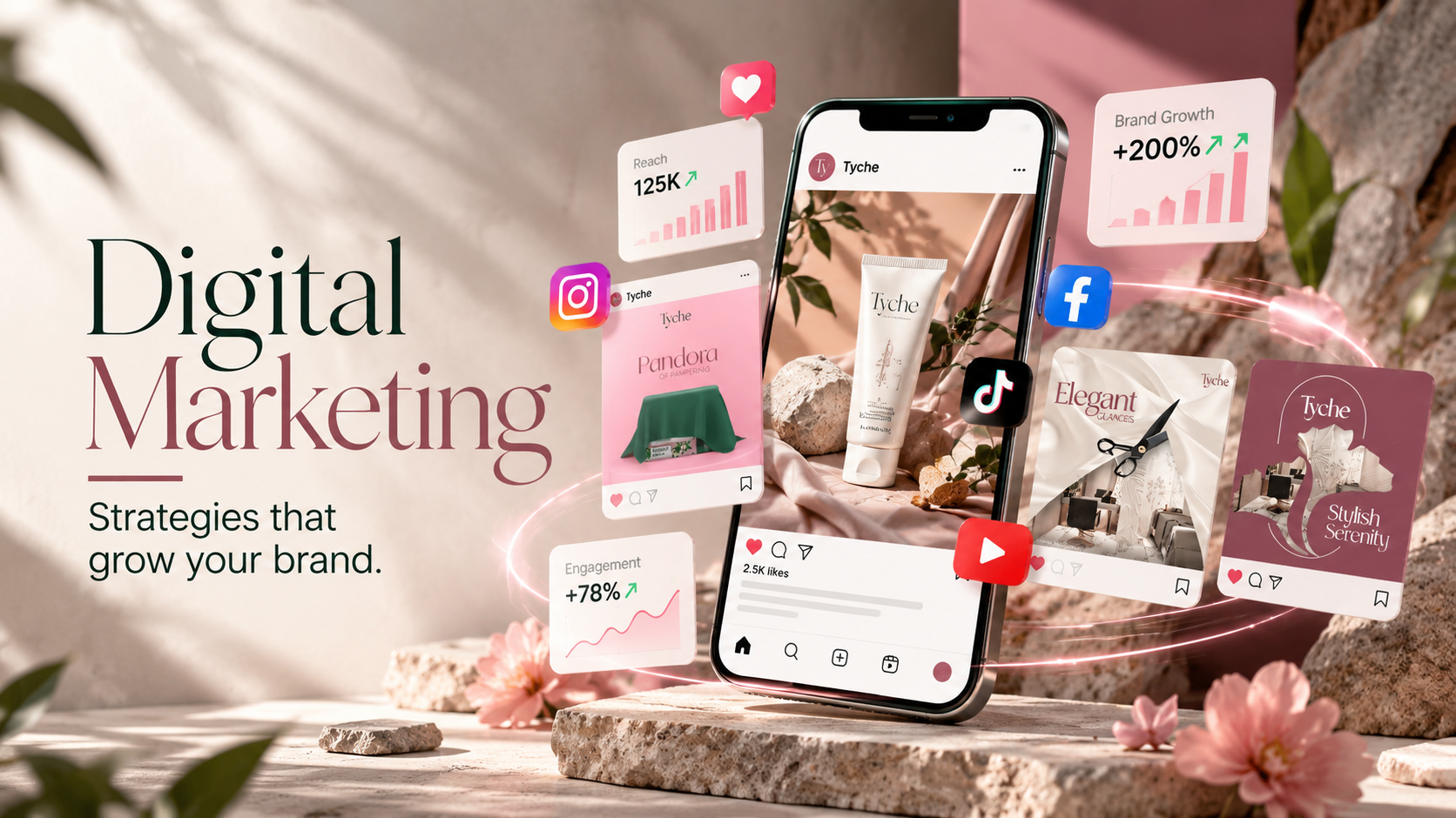 Digital marketing growth campaign showcase